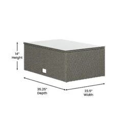 Flash Furniture Roan Indoor/Outdoor L-Shaped Sectional with Coffee Table & Cushions -Flash Furniture Sale Store GUEST 00da6a22 066a 4e4e a212 92d8a19ae44c