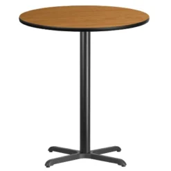 Flash Furniture 36'' Round Reversible Laminate Table with Bar Height Base -Flash Furniture Sale Store GUEST 012588d1 e188 4d48 9f20 a8c62cd54ab6