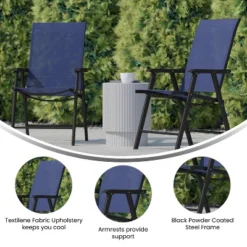 Flash Furniture Paladin Outdoor Folding Patio Sling Chairs, Set of 2 -Flash Furniture Sale Store GUEST 0380e978 3d42 4a7d 90eb cd94f5c9b605