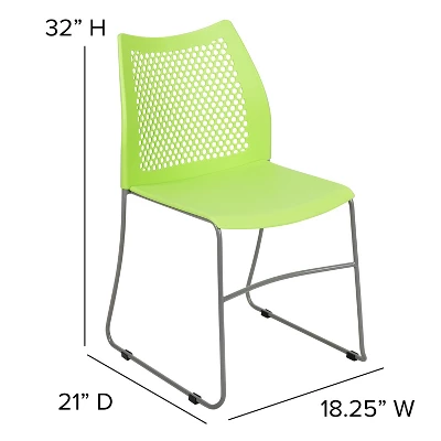 Flash Furniture HERCULES Series 661 Lb. Capacity Stack Chair with Air-Vent Back 5 Flash Furniture HERCULES Series 661 Lb. Capacity Stack Chair with Air-Vent Back - Image 5
