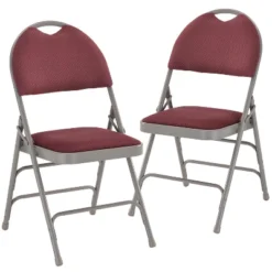 Flash Furniture HERCULES Series Extra Large Triple Braced Metal Folding Chair with Handle - 2 Pack -Flash Furniture Sale Store GUEST 04dceadd 4711 43c2 85da 2510daa242e3