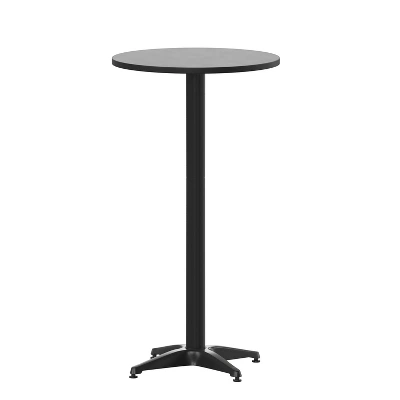 Flash Furniture 23.25" Round Aluminum Indoor-Outdoor Bar Height Table with Flip-Up Top 10 Flash Furniture 23.25" Round Aluminum Indoor-Outdoor Bar Height Table with Flip-Up Top - Image 10