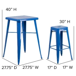 Flash Furniture Commercial Grade 23.75" Square Metal Indoor-Outdoor Bar Table Set with 2 Backless Stools 20 Flash Furniture Commercial Grade 23.75" Square Metal Indoor-Outdoor Bar Table Set with 2 Backless Stools -Flash Furniture Sale Store GUEST 05323e47 30ea 42c0 ac4a 312a00ce29d1