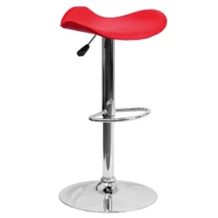 Flash Furniture Contemporary Vinyl Adjustable Height Barstool With Wavy Seat And Chrome Base 25 Flash Furniture Contemporary Vinyl Adjustable Height Barstool With Wavy Seat And Chrome Base -Flash Furniture Sale Store GUEST 05f9146d df96 4484 8b1f 11619973ab43