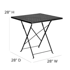 Flash Furniture Oia Commercial Grade 28" Square Folding Steel Patio Table -Flash Furniture Sale Store GUEST 07e85f0e f566 4720 b5ff cc39d7441720
