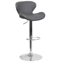 Flash Furniture Contemporary Adjustable Height Barstool With Curved Back And Chrome Base 31 Flash Furniture Contemporary Adjustable Height Barstool With Curved Back And Chrome Base -Flash Furniture Sale Store GUEST 0aeeccd0 2754 43ec b7e8 bfe60a3a2a15