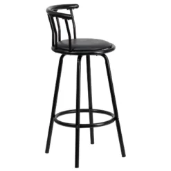 Flash Furniture Crown Back Black Metal Barstool with Swivel Black Vinyl Seat 18 Flash Furniture Crown Back Black Metal Barstool with Swivel Black Vinyl Seat -Flash Furniture Sale Store GUEST 0b3eb3c4 bdeb 4d6c 94a1 2203f802878a