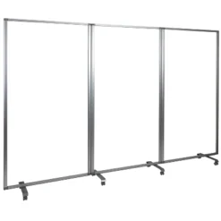 Flash Furniture Mobile Transparent Acrylic Partition with Locking Casters (3 Sections) -Flash Furniture Sale Store GUEST 0e0d6639 cc2a 43db a342 ec2b69a02500