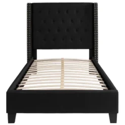 Flash Furniture Riverdale Twin Size Tufted Upholstered Platform Bed In Black Fabric -Flash Furniture Sale Store GUEST 0e48042a 3d88 49f6 8647 0270845b466a
