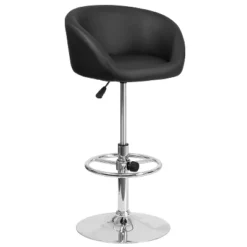 Flash Furniture Contemporary Adjustable Height Barstool With Barrel Back And Chrome Base -Flash Furniture Sale Store GUEST 0ed7b0b9 febe 416b a964 9c080ef736af