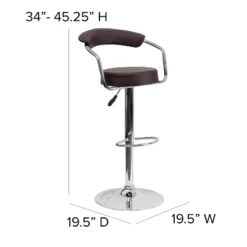 Flash Furniture Contemporary Vinyl Adjustable Height Barstool with Arms 19 Flash Furniture Contemporary Vinyl Adjustable Height Barstool with Arms -Flash Furniture Sale Store GUEST 105f8a27 45d4 46c6 864e e6d6317cd74e