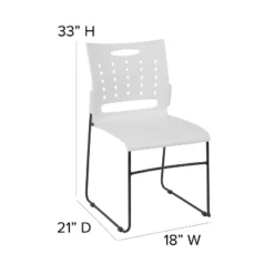 Flash Furniture HERCULES Series 881 Lb. Capacity White Sled Base Stack Chair With Air-Vent Back 11 Flash Furniture HERCULES Series 881 Lb. Capacity White Sled Base Stack Chair With Air-Vent Back -Flash Furniture Sale Store GUEST 110b205e 3ba0 4c67 8efe c961dc43d3be
