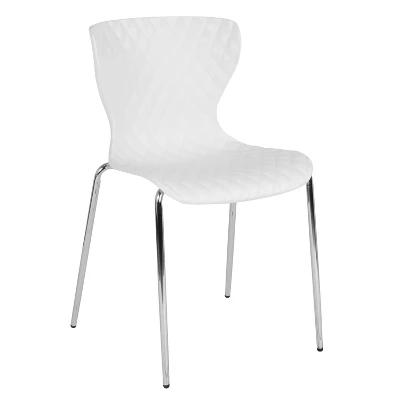 Flash Furniture Lowell Contemporary Diamond Quilted Plastic Stack Chair 11 Flash Furniture Lowell Contemporary Diamond Quilted Plastic Stack Chair - Image 11