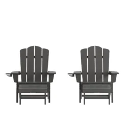 Flash Furniture Newport All-Weather HDPE Adirondack Chair with Ottoman -Flash Furniture Sale Store GUEST 116fd99d 2e05 483f a709 17ae1588fa86