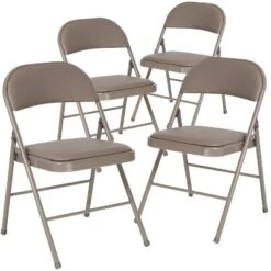 Flash Furniture HERCULES Series Double Braced Vinyl Folding Chairs (Set of 4) -Flash Furniture Sale Store GUEST 11cd14e8 498b 434b 934b 715508a022af