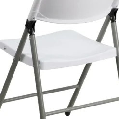 Flash Furniture HERCULES Series White Plastic Folding Chairs with Gray Frame, Set of 2 -Flash Furniture Sale Store GUEST 11d098ee fde2 4656 86c4 6d374a4ad0ae