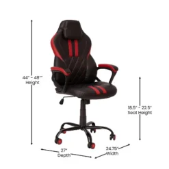Flash Furniture Ergonomic High Back Gaming & Office Chair - Black/Red Diamond Stitch -Flash Furniture Sale Store GUEST 12b8ef47 73a6 4aeb 8511 14ed5202aeb9