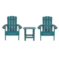 Flash Furniture Charlestown All-Weather Poly Resin Adirondack Chairs & Table Set (3-Piece) 27 Flash Furniture Charlestown All-Weather Poly Resin Adirondack Chairs & Table Set (3-Piece) -Flash Furniture Sale Store GUEST 146069bb 6101 4548 b376 1e61ba5b8bcc