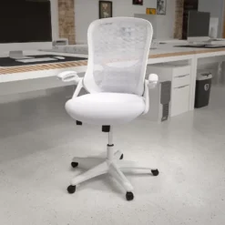 Flash Furniture Porter High Back White Mesh Ergonomic Swivel Office Chair