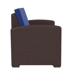 Flash Furniture Seneca Faux Rattan Loveseat with All-Weather Cushions -Flash Furniture Sale Store GUEST 156d5749 aa1a 4f6f af7e 4d57318ebeef