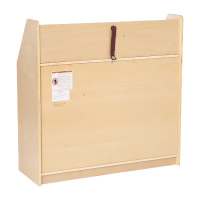 Flash Furniture 3-Shelf Wooden Book Display with Kid-Safe Curved Edges 6 Flash Furniture 3-Shelf Wooden Book Display with Kid-Safe Curved Edges - Image 6