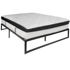 Flash Furniture 14 Inch Metal Platform Bed Frame and 12 Inch Hybrid Mattress Set -Flash Furniture Sale Store GUEST 17a803da 59b3 4427 ae01 9ea0a47812f8