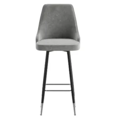 Flash Furniture Shelly Set Of 2 Commercial LeatherSoft Bar Height Stools With Solid Black Metal Frames And Chrome Accented Feet And Footrests 18 Flash Furniture Shelly Set Of 2 Commercial LeatherSoft Bar Height Stools With Solid Black Metal Frames And Chrome Accented Feet And Footrests -Flash Furniture Sale Store GUEST 17b5d5c1 d6f2 4484 8687 cb15dfb7feeb