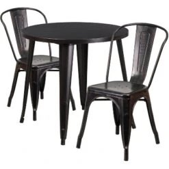 Flash Furniture 30" Round Metal Table & 2 Stackable Cafe Chairs Set 14 Flash Furniture 30" Round Metal Table & 2 Stackable Cafe Chairs Set -Flash Furniture Sale Store GUEST 1885e7d4 827c 4559 af33 67fcf9468aa4