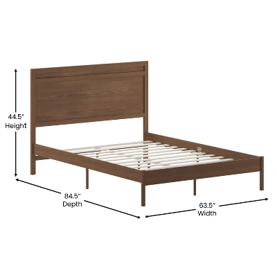 Flash Furniture Kingston Solid Wood Platform Bed With Wooden Slats And Headboard, No Box Spring Needed 4 Flash Furniture Kingston Solid Wood Platform Bed With Wooden Slats And Headboard, No Box Spring Needed - Image 4