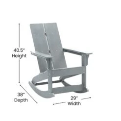 Flash Furniture Finn Modern All-Weather Poly Resin Rocking Adirondack Chair -Flash Furniture Sale Store GUEST 19c3559b a056 4164 ac2a 53b8f21a1fcc