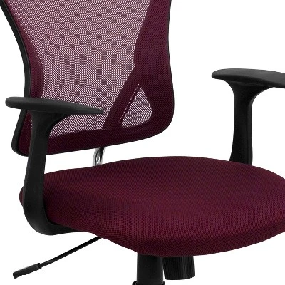 Flash Furniture Mid-Back Mesh Swivel Task Office Chair with Chrome Base and Arms 5 Flash Furniture Mid-Back Mesh Swivel Task Office Chair with Chrome Base and Arms - Image 5