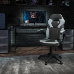 Flash Furniture X10 Ergonomic Racing Style Gaming Chair with Flip-Up Arms