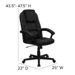 Flash Furniture Hansel High Back Black LeatherSoft Executive Swivel Office Chair -Flash Furniture Sale Store GUEST 1bff7b3e 1cf7 4fb5 bd07 4381b84cfdb7