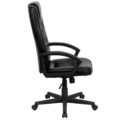 Flash Furniture Nora High Back Black LeatherSoft Executive Swivel Office Chair 3 Flash Furniture Nora High Back Black LeatherSoft Executive Swivel Office Chair - Image 3
