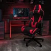 Flash Furniture Gaming Desk and Footrest Reclining Gaming Chair Set with Cup Holder
