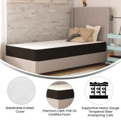 Flash Furniture Capri 8" Hybrid Mattress - CertiPUR-US Foam & Innerspring Coils -Flash Furniture Sale Store GUEST 1d75b545 b55e 4cc7 811b db497c1ddfa0