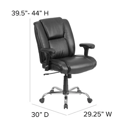Flash Furniture HERCULES Series 400 Lb. Big & Tall Ergonomic Office Chair 3 Flash Furniture HERCULES Series 400 Lb. Big & Tall Ergonomic Office Chair - Image 3