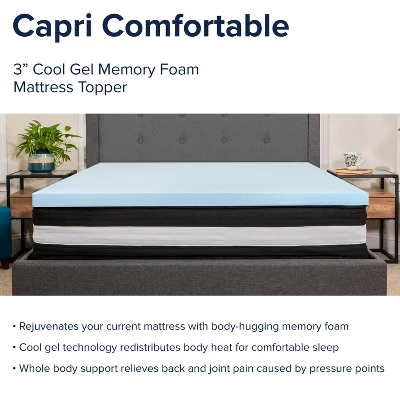 Flash Furniture Capri 10 Inch Pocket Spring Mattress and 3 Inch Gel Memory Foam Topper Bundle - Full Size 4 Flash Furniture Capri 10 Inch Pocket Spring Mattress and 3 Inch Gel Memory Foam Topper Bundle - Full Size - Image 4