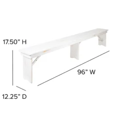 Flash Furniture HERCULES Series 8' x 12" Solid Pine Folding Farm Bench -Flash Furniture Sale Store GUEST 1f1e51f3 c715 4e8e 95f8 3143c3e124e8