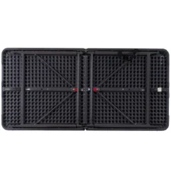 Flash Furniture 4-Foot Adjustable Bi-Fold Folding Table - Dark Gray -Flash Furniture Sale Store GUEST 1f50ac19 0641 47b8 84d0 0a73c8c1de48