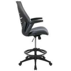 Flash Furniture High Back Mesh Ergonomic Drafting Chair with Flip-Up Arms -Flash Furniture Sale Store GUEST 213352e6 1035 4998 81fd 413d78f12a8a
