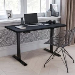 Flash Furniture Electric Height Adjustable Standing Desk, 48" x 24" Workspace