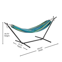 Flash Furniture Lola Double Hammock with Portable Space-Saving Stand -Flash Furniture Sale Store GUEST 2387a057 763c 4981 bb36 52f6e221bd83