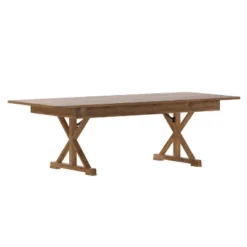 Flash Furniture HERCULES 8' x 40" Rectangular Solid Pine Folding Farm Table with X-Legs -Flash Furniture Sale Store GUEST 24746d90 402f 429d b21b f20cd59d9cd9