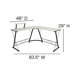 Flash Furniture L-Shaped Desk 71.5" Computer Corner Desk, Home Office Corner Desk, Gaming Desk, Space Saving, Easy To Assemble -Flash Furniture Sale Store GUEST 24b26d26 d7e1 4328 918d 05b7e26905d8