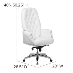 Flash Furniture High Back Tufted White LeatherSoft Executive Office Chair -Flash Furniture Sale Store GUEST 253316d1 239a 4463 b564 5a9f2fe8e73d
