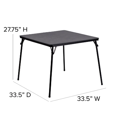 Flash Furniture 5-Piece Folding Card Table and Padded Chair Set 4 Flash Furniture 5-Piece Folding Card Table and Padded Chair Set - Image 4