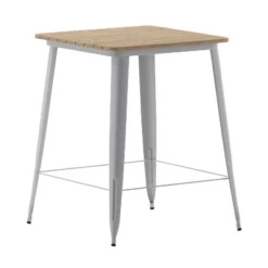 Flash Furniture Declan Commercial 31.5" Square Bar Height Table with All-Weather Poly Resin Top -Flash Furniture Sale Store GUEST 26712611 4c5b 4550 a23f 218143df4c43