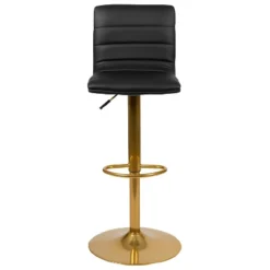 Flash Furniture Modern Vinyl Adjustable Barstools with Gold Base - Set of 2 -Flash Furniture Sale Store GUEST 26d29808 0691 4aae 9c9b 6657a9039391