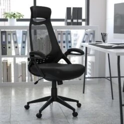 Flash Furniture Ivan High Back Black Mesh Executive Swivel Office Chair